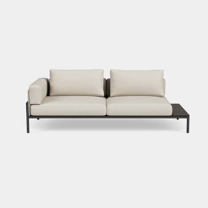 Moto Left Arm Loveseat with Table Sectional